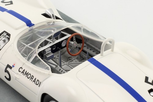 New Tecnomodel Maserati Birdcage Tipo 61 #5 1:18 Model Car White TM18-276A KidBX - Picture 4 of 4