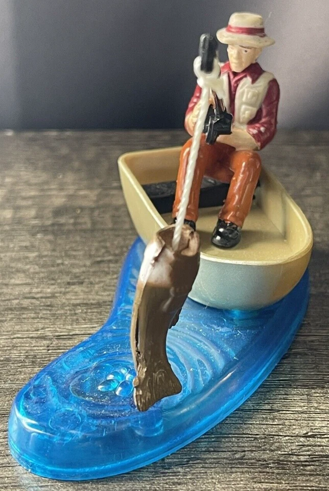 DecoPac Cake Topper Pescador Magnético Pez 2002 De Colección 2.75" Plástico Cumpleaños Foto 2 de 4