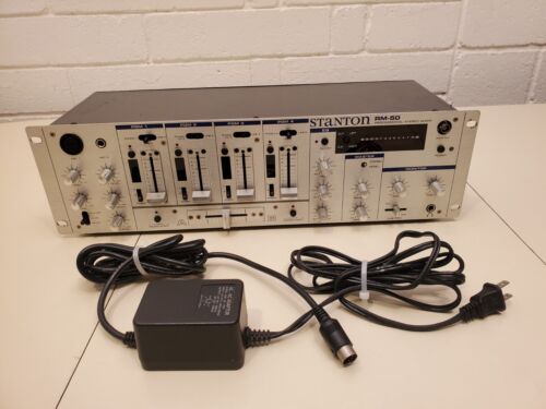 2001 STANTON RM-50 4-CHANNEL PHONO MATRIX DJ CLUB MIXER POWER SUPPLY PS ** VIDEO - Picture 1 of 24