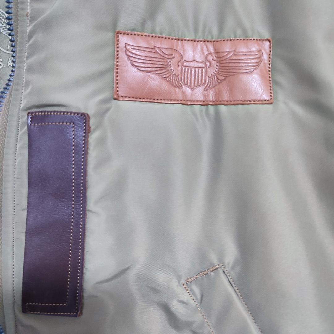 Buzz Rickson's B-15C MOD flight jacket size38 Khaki logo Buzz Rickson's B-15C MOD flight jacket size38 Khaki logo