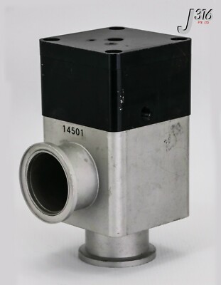 14501 VARIAN PNEUMATIC ANGLE VALVE, L6281-333 NW40 A/O W/24V SOL