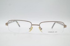 Vintage CERRUTI 1881 CE16924 Bronze Half-Frame Glasses Eyeglass Frame NOS