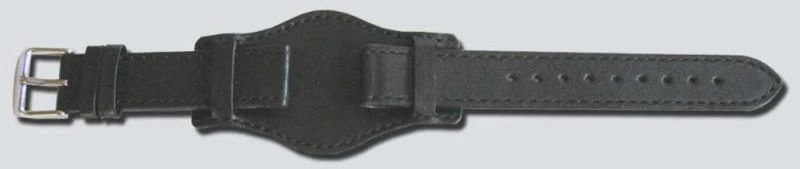 BUND Militäruhr Echtlederuhrband 3-Teilig mit Unterleder für feste Stege 18 o 20