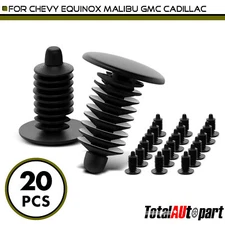 20Pcs Door Weatherstrip Retainer Clips Single Head for Chevy GMC Buick 6mm Nylon