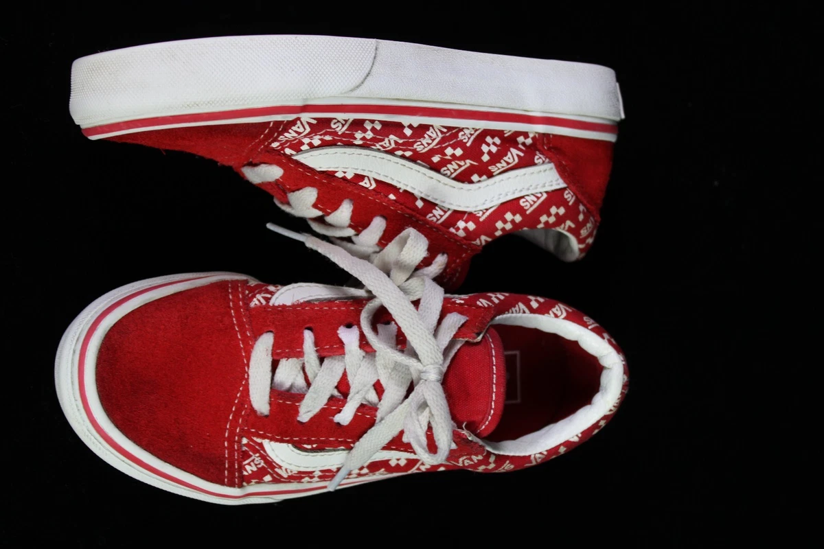 Vans old skool shop racing red white