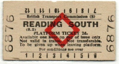 BTC(S) Bahnsteig Ticket Lesen Süd 2d (S.2)