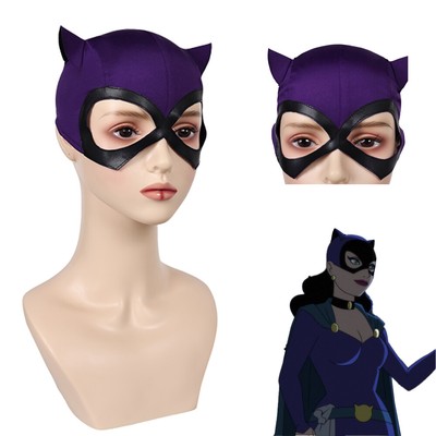 Batman:Caped Crusader Catwoman Cosplay Mask Halloween Superhero HoodMask Cap Hat