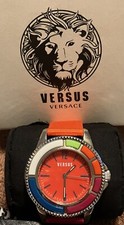 NIB RARE!! VERSACE VERSUS WOMEN WATCH 057080 INCLUDES ALL PACKAGING CERTIFICATE
