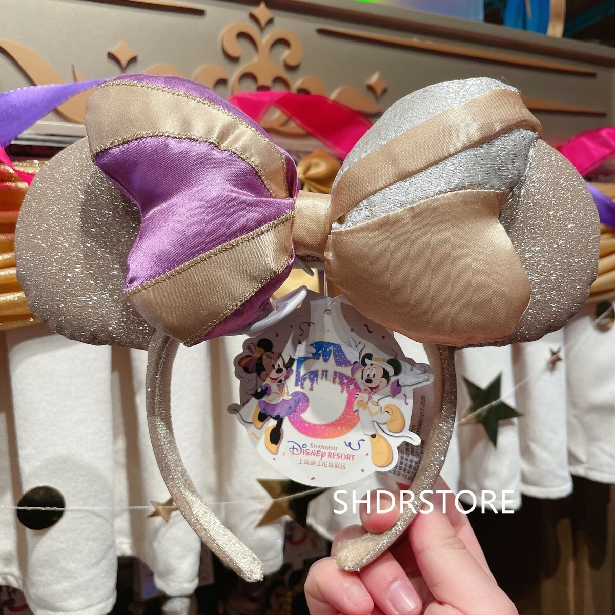 Disney 5th anniversary Minnie mouse ear Headband shanghai  display picture 1