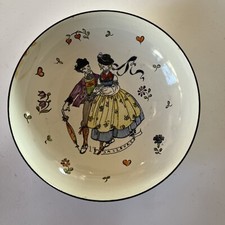 * KLEINER TELLER WANDTELLER BRIMMER EMAILLE Salzburg HANDBEMALT