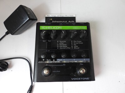 TC Helicon Voicetone Double Doubling Vocal Effects Processor Pedal Free USA Ship
