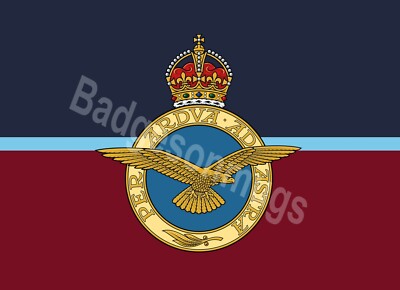 Royal Air Force Metall Wandschild / Türschild personalisiert. Königskrone/Königin