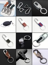 Men,woman Creative Metal Leather Key Chain Ring Keyfob Car Keyring Keychain