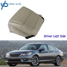 For 2013-2017 Honda Accord Leather Driver Side Bottom Seat Cover Perforated Gray