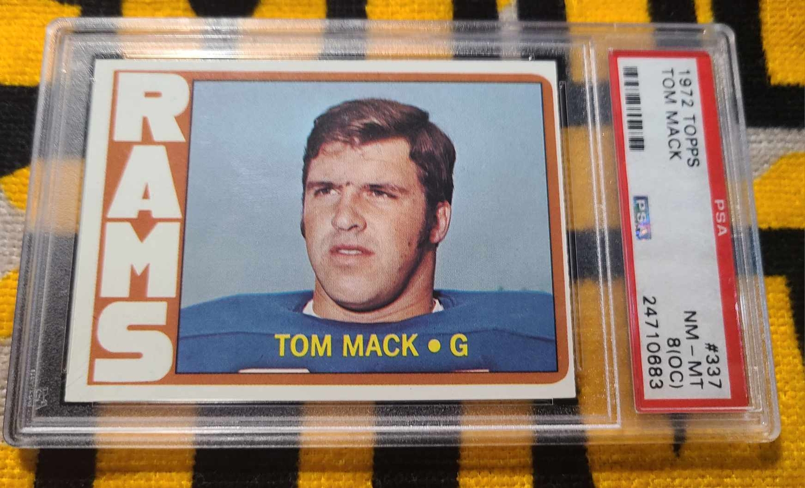1972 Topps High Number 3rd Series Tom Mack Rams #337 PSA 8 | eBay