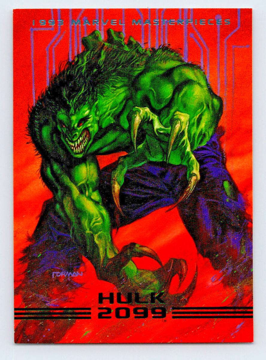 Skybox 1993 Marvel Masterpieces #20 HULK 2099 Trading Card MCU