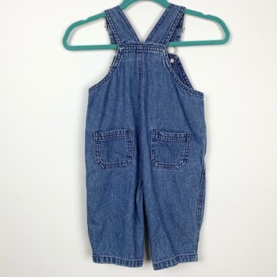Carter's Sports 100% Cotton Denim Overalls 9M Just One Year