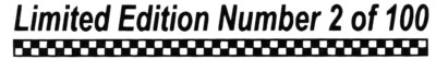 Limited Edition with Number Car Sticker (Sticker) Tuning 1x