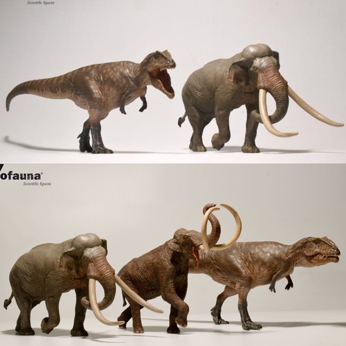 Figuras científicas Eofauna 1/35 Deinotherium modelo animal prehistórico juguetes de regalo - Imagen 8 de 9