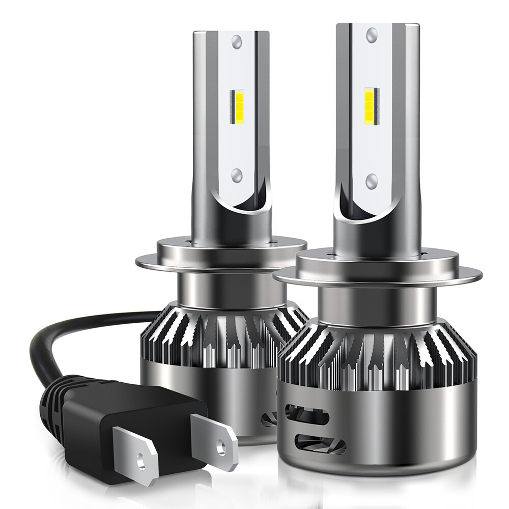 2x H7 LED Headlight Bulb Kit High Low Beam 100W 40000LM Super Bright 6500K White