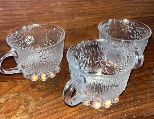 Vintage 10 Pc Masserini Barocco Textured Bubble Lace Plates Cups Set Made Italy - Picture 15 of 15