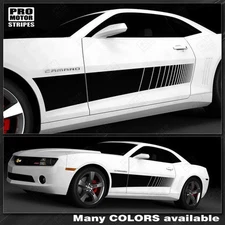 Chevrolet Camaro Wide Panel Strobe Side Stripes Decals 2014 2015 Pro Motor
