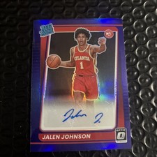 2021-22 Panini Donruss Optic - Rated Rookie Jalen Johnson #181 Purple Prizm...
