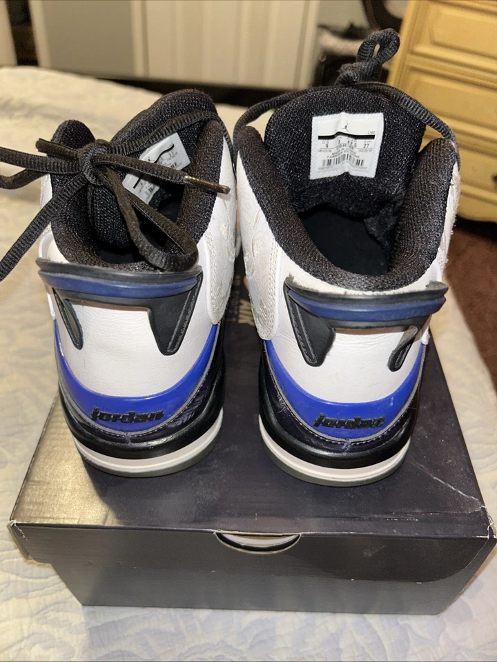 Hombre Nike Air Jordan Dub Zero 311046-106 Blanco Concord - Talla 9 Usado - Sin Caja Foto 4 de 4