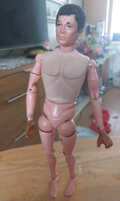 Product Image: Vintage 60s Action Man 12" Figure Black Flocked Head.Stands Ok,Loose Limbs