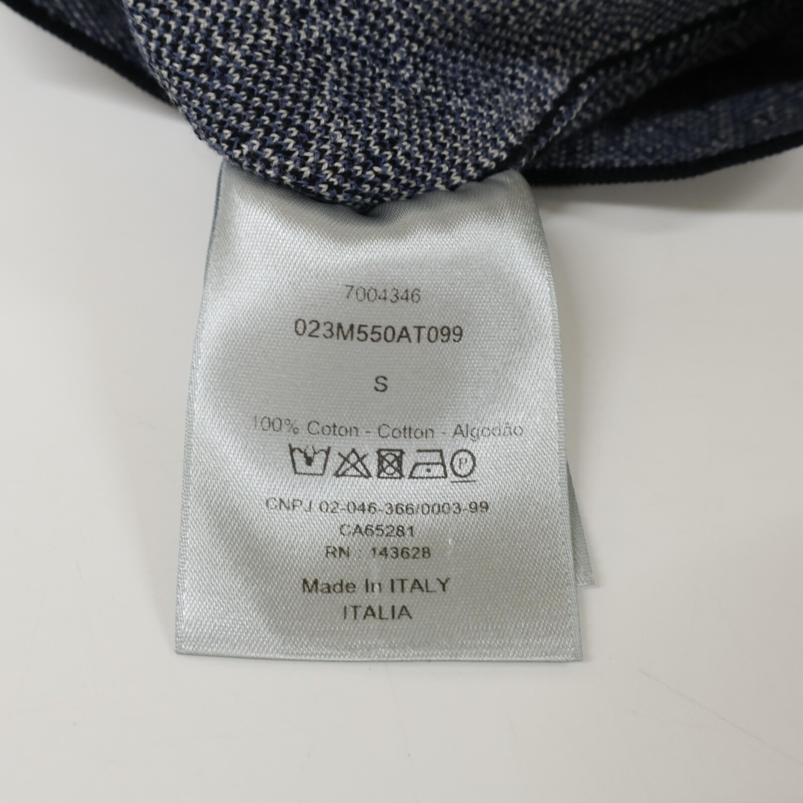 Dior HOMME 023M550AT099 Oblique Long Sleeve Shirt/ tops S Navy thumbnail 8