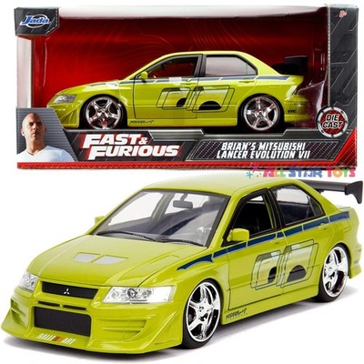 ワイルドスピード2002 MITSUBISHI LancerEvolutionⅦ Jada Toys Fast and Furious 1:32 Scale 2002 Mitsubishi Lancer Evo