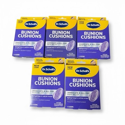 5 Boxes of 5 Cushions: Dr. Scholl's BUNION CUSHION Pain Relief 
