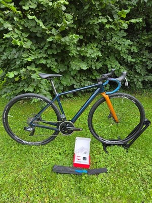 ORBEA TERRA M30 Gr. S SRAM Force AXS 2x12 DT Swiss Blue Carbon - Orange Leo