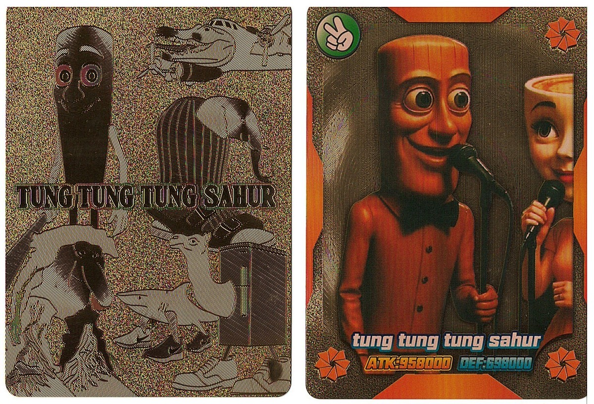 Tung Tung Tung Sahur トレーディングカード ITALIAN BRAINROT TUNG TUNG TUNG SAHUR CARD GAME-TUNG TUNG TUNG