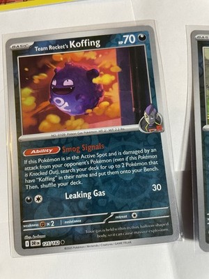 Team Rocket's Koffing (Reverse Holo) - SV10: Destined Rivals 125/182 LP Pokémon