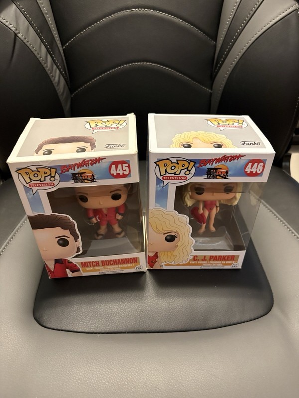 Funko Pop Baywatch, CJ Parker and Mitch Buchannon, New
