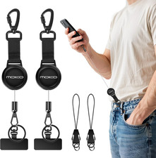 Anti-Theft Phone Tether, Phone Lanyard Retractable Steel Line Cellphone Strap wi