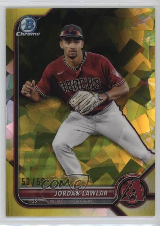 2022 Bowman Chrome Sapphire Edition Prospects Yellow /50 Jordan Lawlar #BCP-235