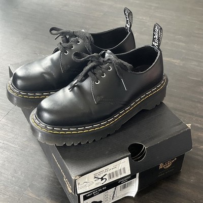 Dr. Martens X Rick Owens 1461 BEX DS RO 3 Hole Lace Up Shoe Doc 5 38 Black NEUw!