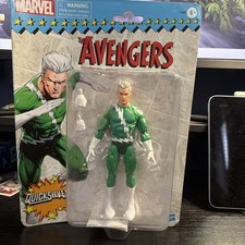 QUICKSILVER Hasbro Marvel Legends Green Retro 6  Figure Walmart Nonmint Box