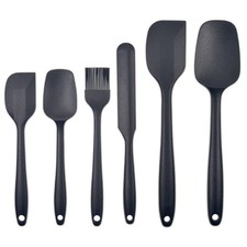 Silicone Spatula Set of 6, Heat Resistant, Professional for Nonstick Cookware...