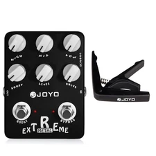 JOYO Extreme Metal Guitar Pedal 3 Band EQ Gain Boost Distortion Free Guitar Capo