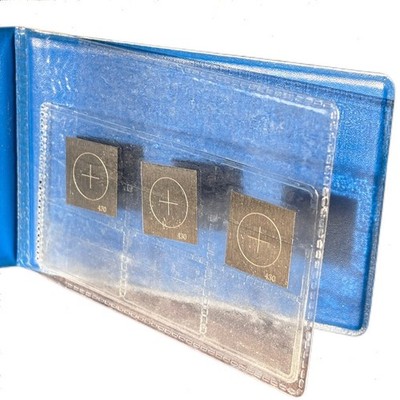 Magnetic Particle Test Pieces Thickness 0.004in. Depth 0.0012in. Width 0.007in.