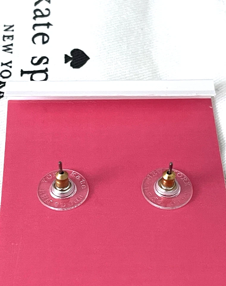 Nuevos aretes Kate Spade OH WHAT FUN chapados en oro de 12-K cristales de circonita cúbica oso de pala Foto 3 de 4