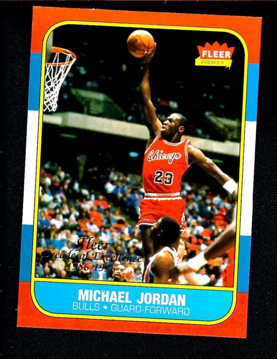1996-97 Fleer Decade Of Excellence Michael Jordan #4 $MINT!$ SEE SCANS! MJ126
