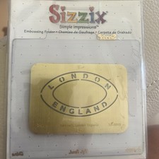 Sizzix Embossing Folder New In Package Ellison London England
