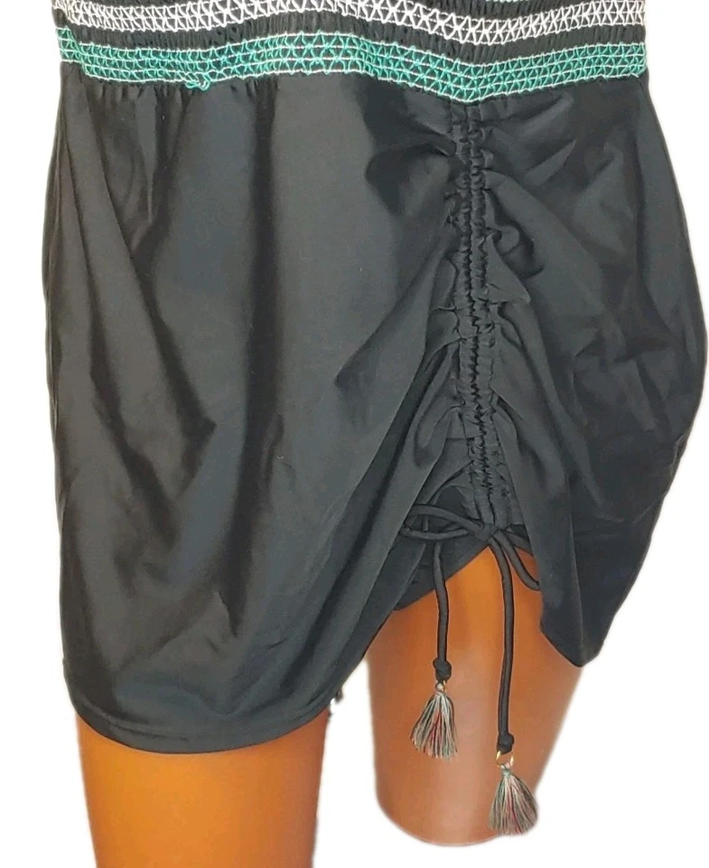 Vestido de Natación Tankini Inalámbrico Cacique Mujer Plus 16W Negro Ligeramente Forrado Nuevo con Etiquetas Foto 3 de 4