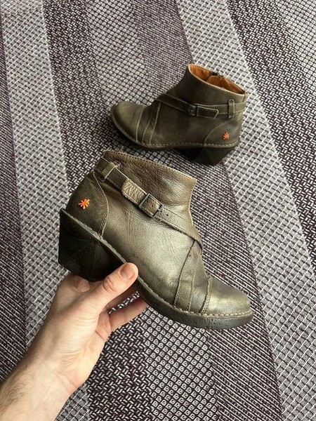 Women ART Boots Grey Leather 38