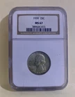1939 25C Washington Quarter NGC MS 67