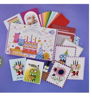 Just Add Cake Box bundle die set by spellbinders